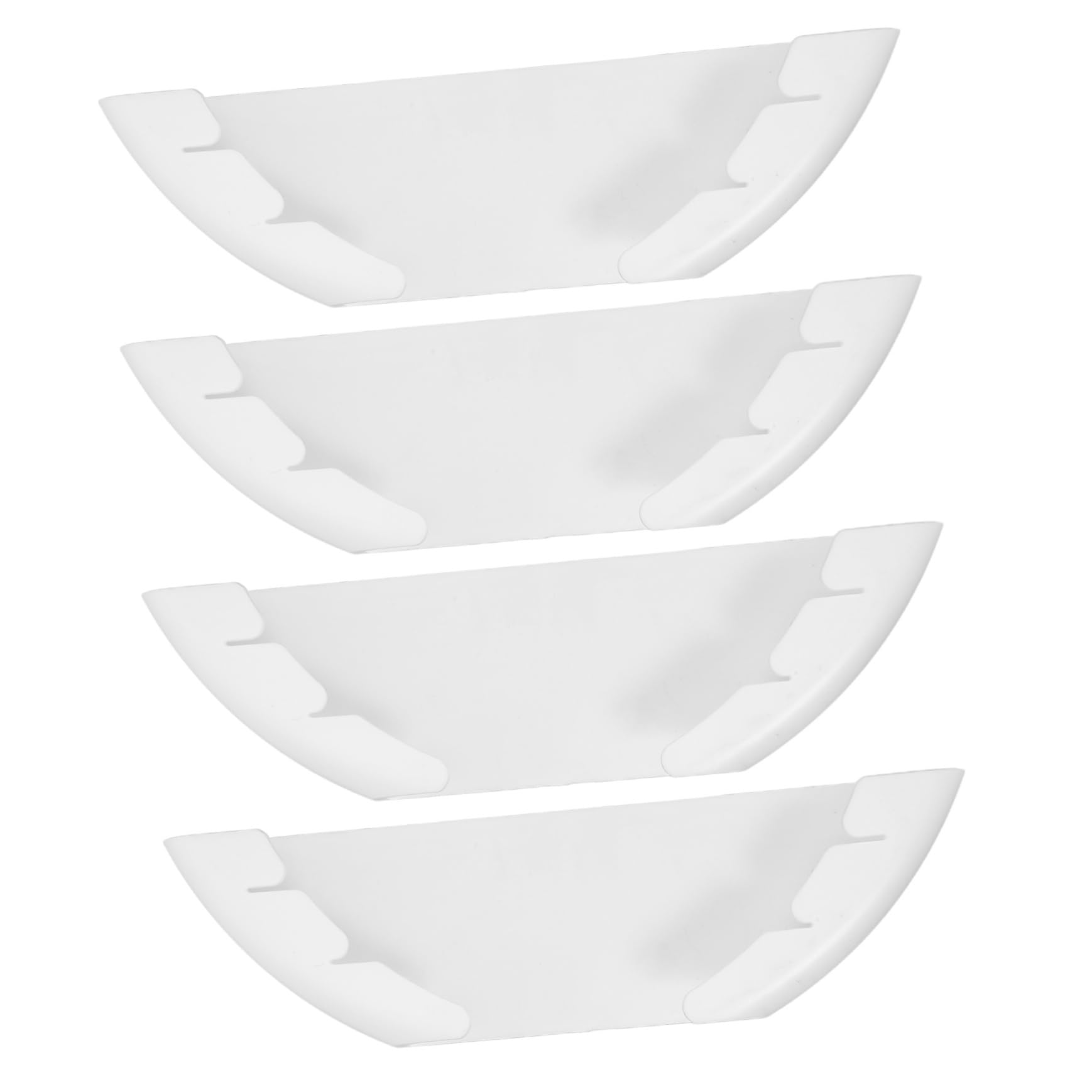 SOLUSTRE 4Pcs Wall Mounted Pot Lid Organizer No Drilling Pan Lid Rack for Cabinet Storage Space Saving Kitchen Organizer Modern Design for Easy Access to Lids