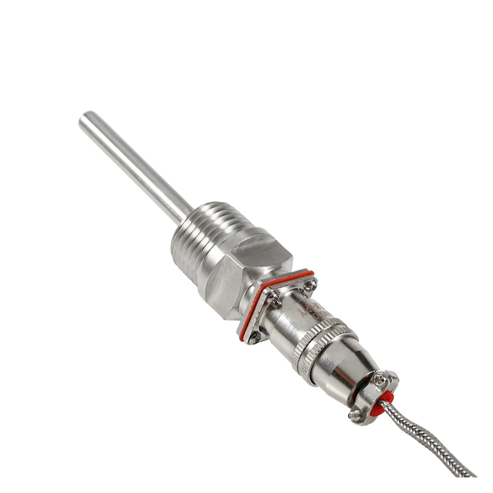 Sensore di Temperatura PT100 con Filettatura da 1/2" e Cavo da 2 Metri, sonda di monitoraggio della Temperatura, trasduttore di Temperatura