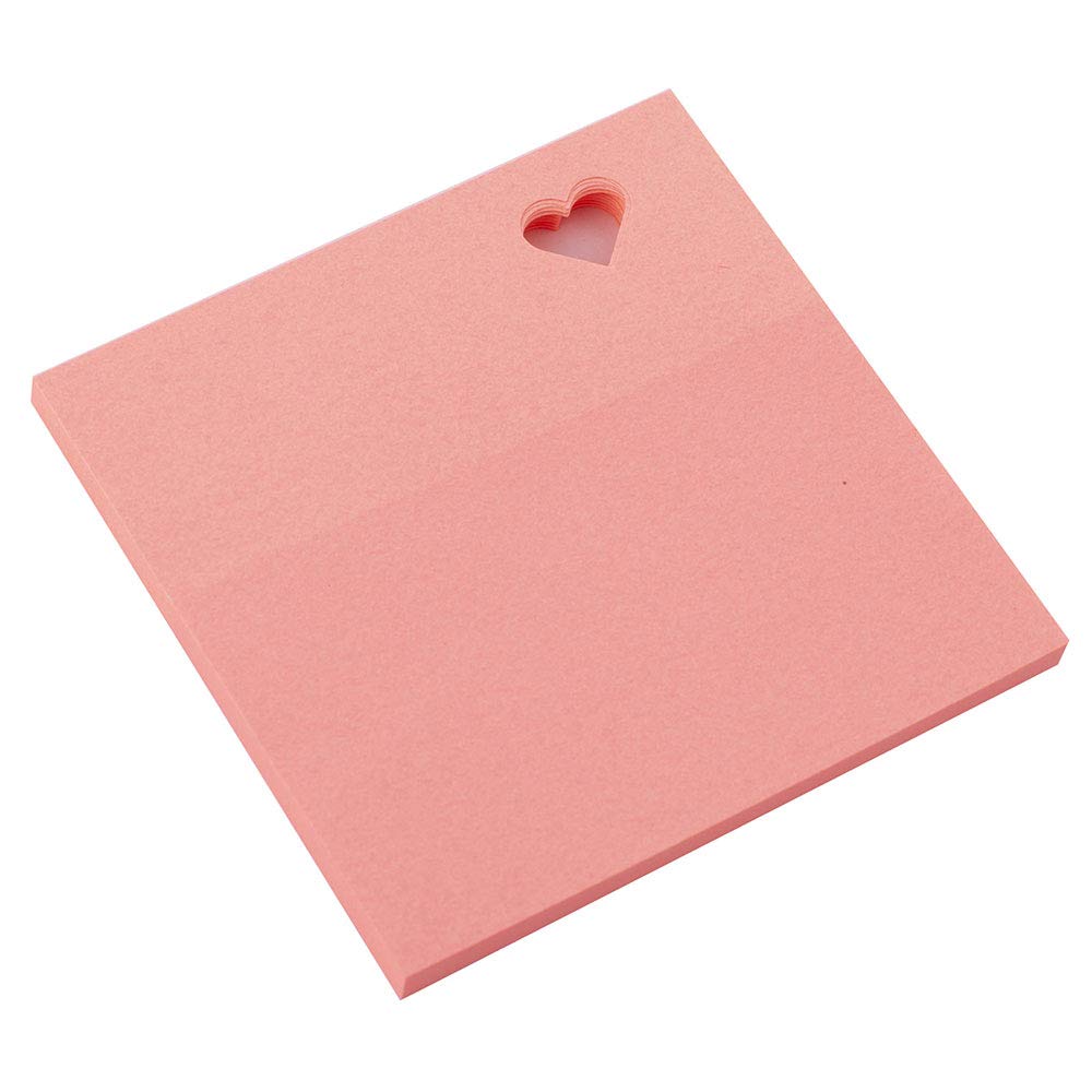 smart by Leviatan 110536 Self-Adhesive Sticky Notes 75 x 75 mm 50 Sheets Heart