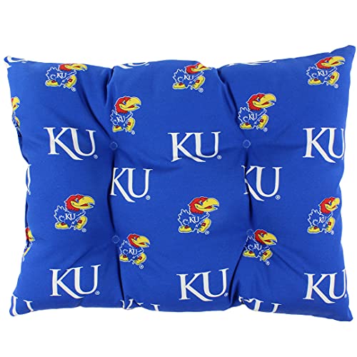 Image of College Covers Everything Comfy Kansas Jayhawks Rocker Pad - Chair Cushion