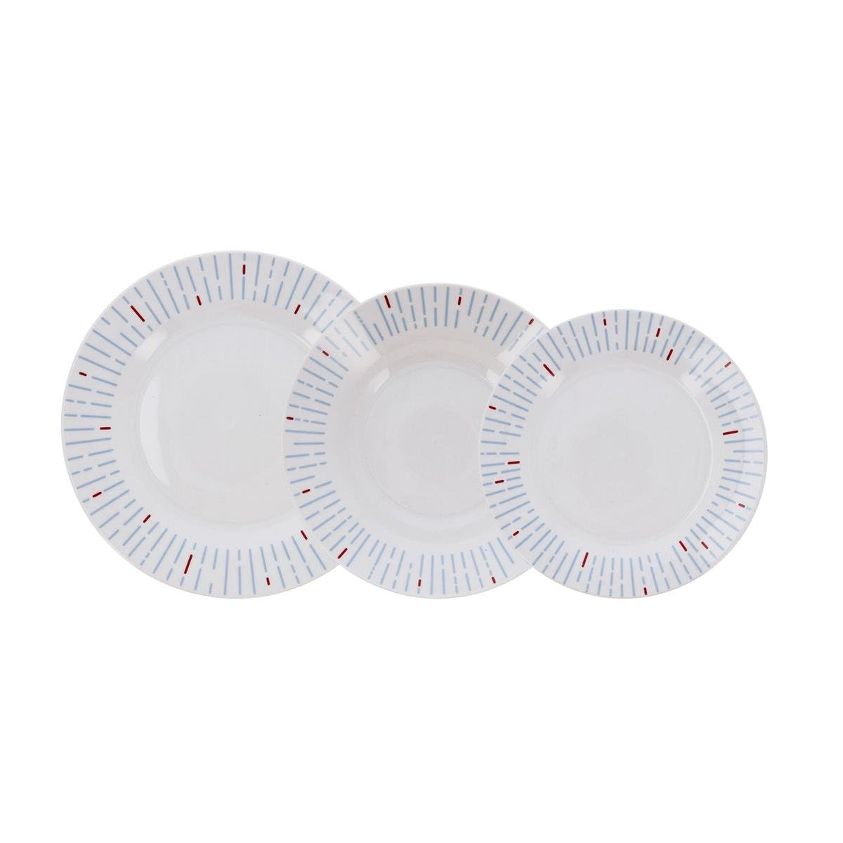 QUID Denver - Porcelain Tableware 18 Pieces - 6 People