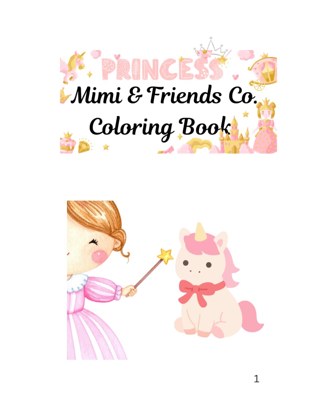 Princess Mimi & Friends Co. Coloring book
