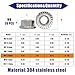 M8x1.25mm DIN6923 Serrated Flange Nuts 20 Pack 304 Stainless Steel Hex Lock Nuts Full Thread for Industrial Construction Fasteners