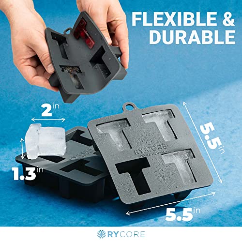 Custom Letter T Silicone Tray: Large Ice Cube Molds For Bourbon, Fun Alphabet Chocolate & Fondant Molds, Monogram Crafts #TOP2