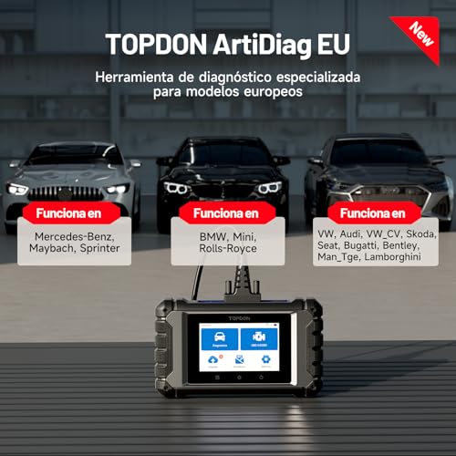 Diagnosis coche TOPDON ArtiDiag EU-E para apagar testigos de fallo y codificar módulos 2