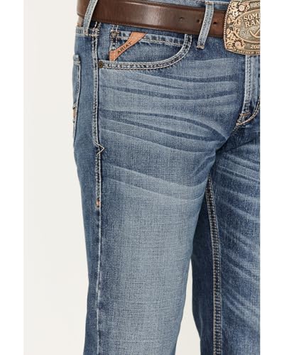 ARIAT Men's M7 Branson Merrick Medium Wash Slim Straight Jeans - 10040498 33W x 32L US2