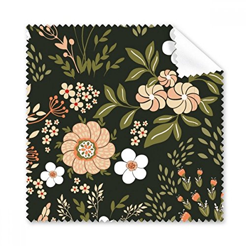 Cadeau original avec ce chiffon de nettoyage tissu lunettes peinture de fleur