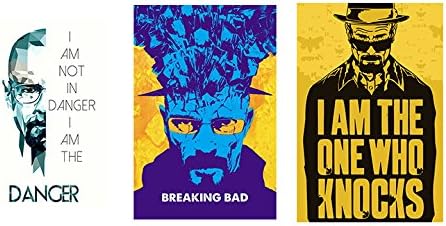 Vprint Combo pack of 3 Breaking Bads Wall Poster TV Series,(12X18)