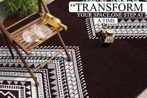 Image of VAS COLLECTIONS Designer Superfine Chenille Carpet | 500 GSM Velvet Carpet /Area Rug /Durries with Fine Yarn for Living Room, Bedroom, Runner| 150x210 cm or 5x7 ft, Maroon