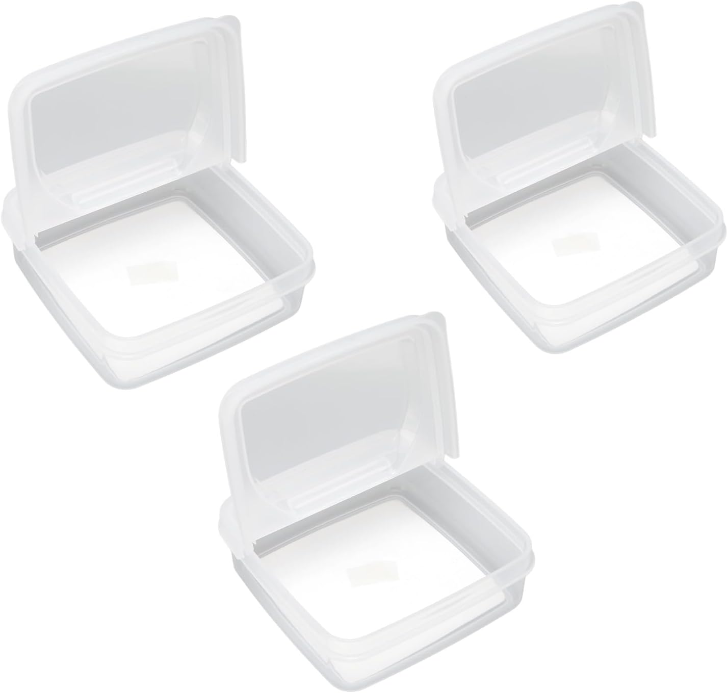 3 Pack Cheese Storage Containers with Flip Lids, Sliced