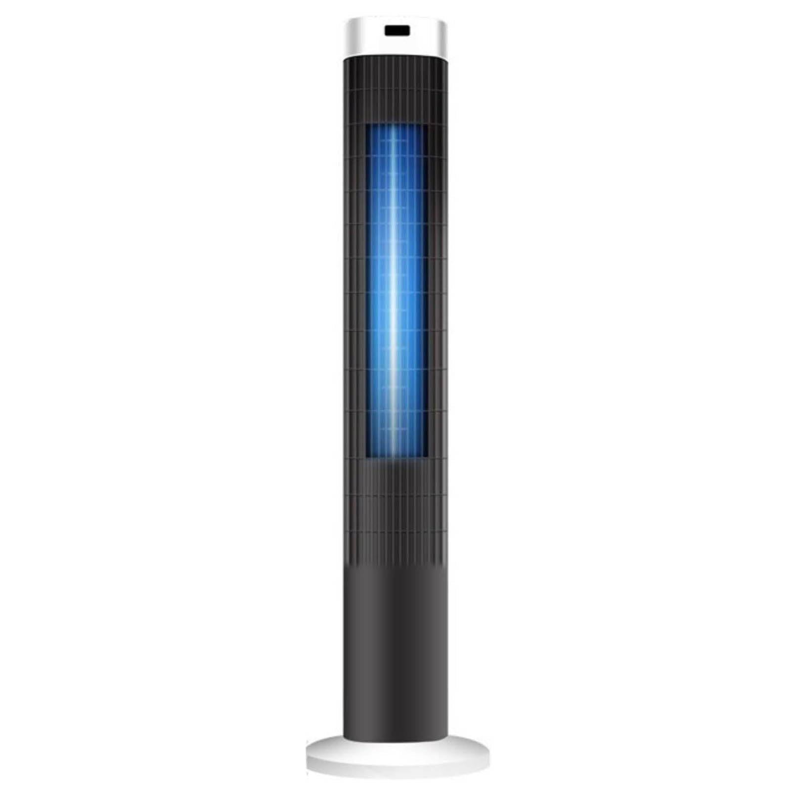 Condizionatore d'aria portatile, silenzioso, con 3 velocità e oscillazione di 80°, ventilatore a torre senza pale, per camera da letto, casa, ufficio
