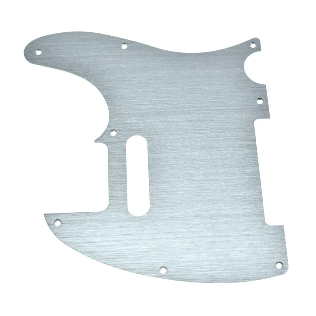 KAISH 8 Hole Metal Aluminum Anodized Tele Style Pickguard TL Pick Guard Scratch Plate for USA/Mexico Telecaster Silver - Image 3