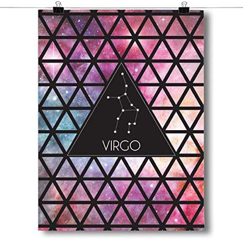 Inspired Posters - Zodiac Constellation - Virgo Decorative Wall Art Poster - Modern Home Decor - Motivational Posters - UV Print 8x10 Poster
