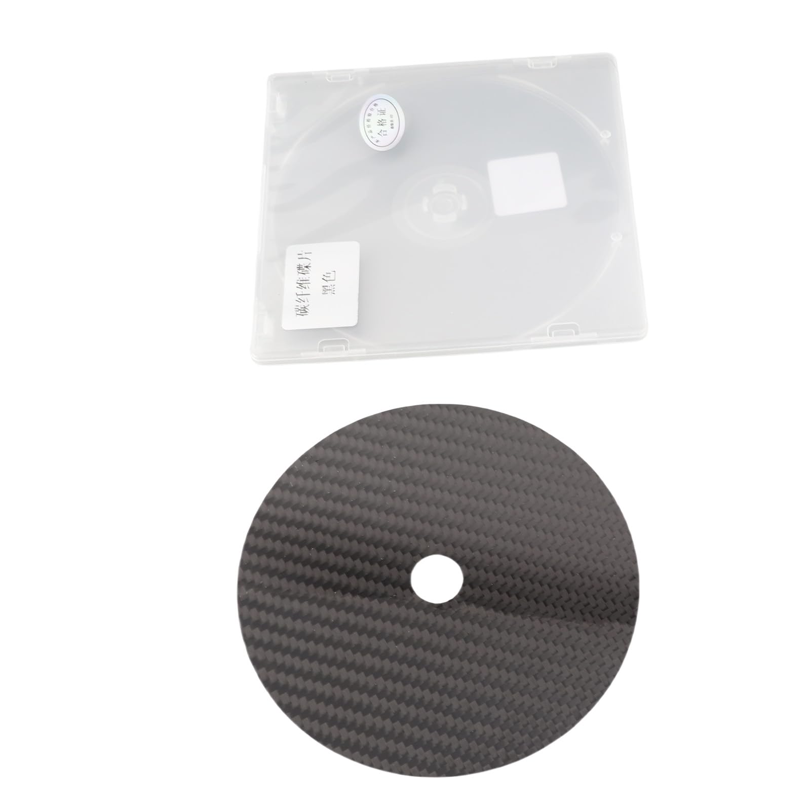 Stabilizzatore CD in fibra di carbonio 0,2 mm per lettore DVD superiore nero