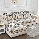 Fundas de cojín elásticas para sofá en forma de L con chaise longue, tamaño sofá (3 piezas)