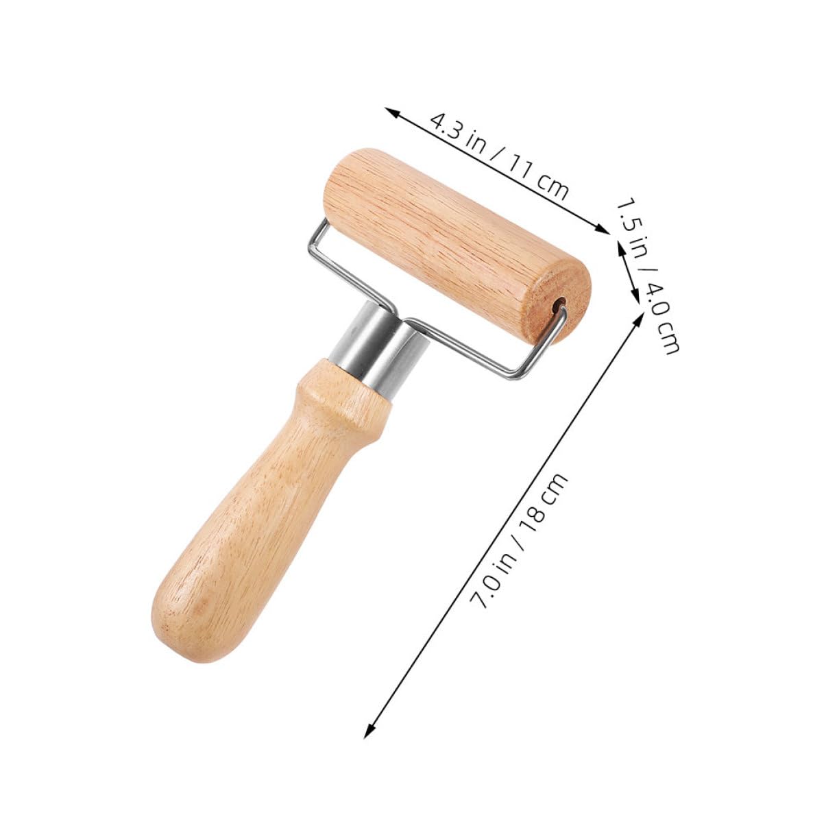 TOPBATHY 5piezas Rodillo De Madera Para Repostería y Pizza Herramienta De Cocina Para Amasar Masa De Postres Rodillo De Cocina De Gran Para Hornear y Cocinar Casa