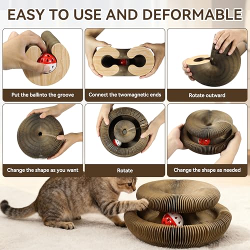 Affiuya Magic Organ Cat Scratcher Toy - 2PCS Set with Code 3RDFER8R - Image 6