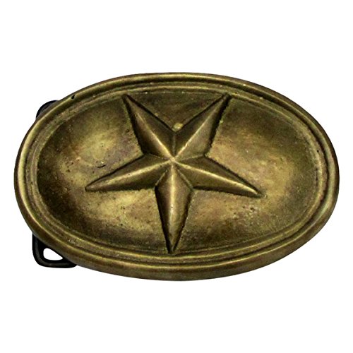 Treasure Gurus Antique Brass TEXAS STAR CIVIL WAR Belt BUCKLE