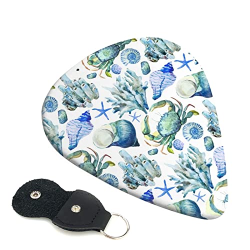 Crab Conch Lot de 6 médiators pour guitare acoustique, guitare électrique, basse, ukulélé – fin, moyen et épais. - Les Beatles, Paul McCartney, John Lennon, RIngo Starr, George Harrison Crab Conch Lot de 6 médiators pour guitare acoustique, guitare électrique, basse, ukulélé – fin, moyen et épais.