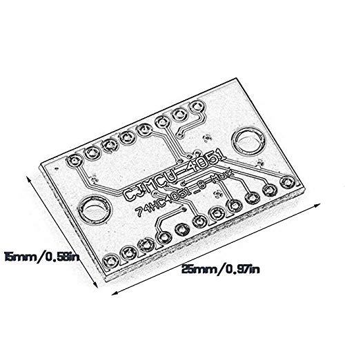 5 X CD74HC4051E Multiplexer Analogico CMOS – TI, DIP-16, 8 Canali