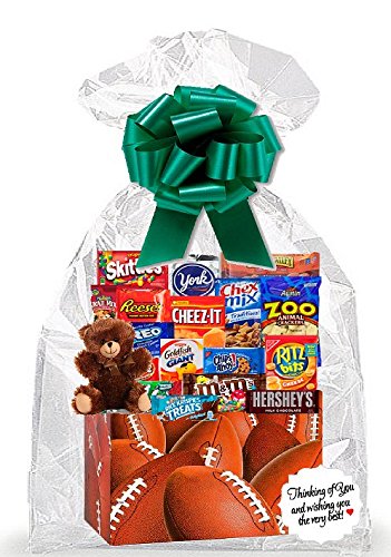 FootBall Thinking Of You - Paquete de galletas, dulces y más cuidados, caja de regalo de aperitivos