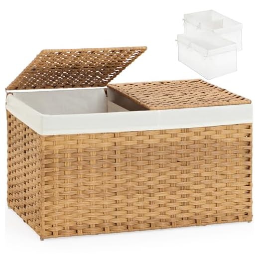 SETVSON Rattan Woven Storage Basket