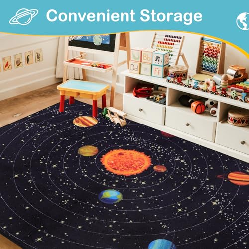 Tapete Decorativo Infantil Outer Space 150x200 cm miniatura 4