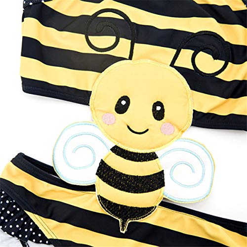 Baby Kid Girl Toddler One Pieces Polka Dots Cute Bee Ladybug Owl Swimsuits Tankini Swimwear2