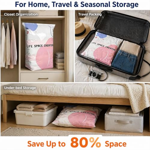 2-Pack (XL) Better Life Space Bags – No-Pump Vacuum Storage by Generic - Used condition - Image 2