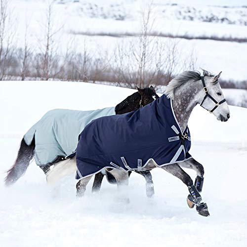 Horseware Ramboo Original Leg Arch 200G Midweight Blanket Navy/Silver 81" #TOP2