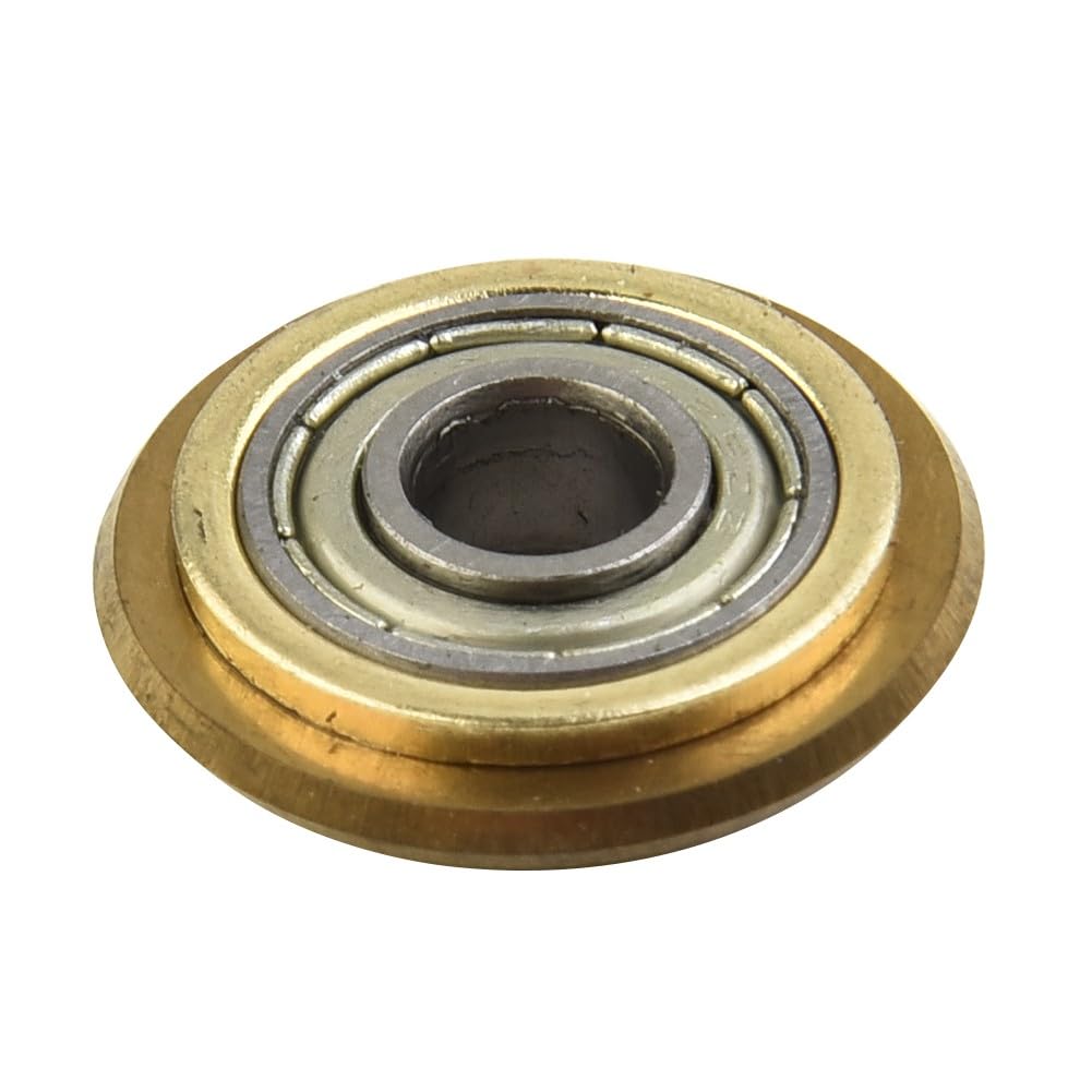 2 dischi da taglio per piastrelle in carburo cementato per taglierina rotativa manuale, 22 x 6 x 6 mm, con cuscinetto, compatibile con piastrelle smaltate, antiscivolo, lucidate dure, mattoni in vetro