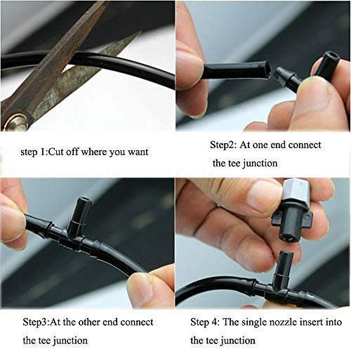 Ferramenta de irrigação de gotejamento Extaum, Pátio de jardim, Água Mister Air Misting Cooling Micr