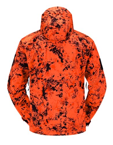 Full mundur Orange Camo Jagd Jacke jagd anorak Militär jacke Taktische jacke tracksuit top für Herren Windstop Wasserabweisend