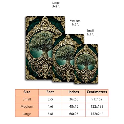 Tapete Tree of Life rectangular 91x152 cm miniatura 2