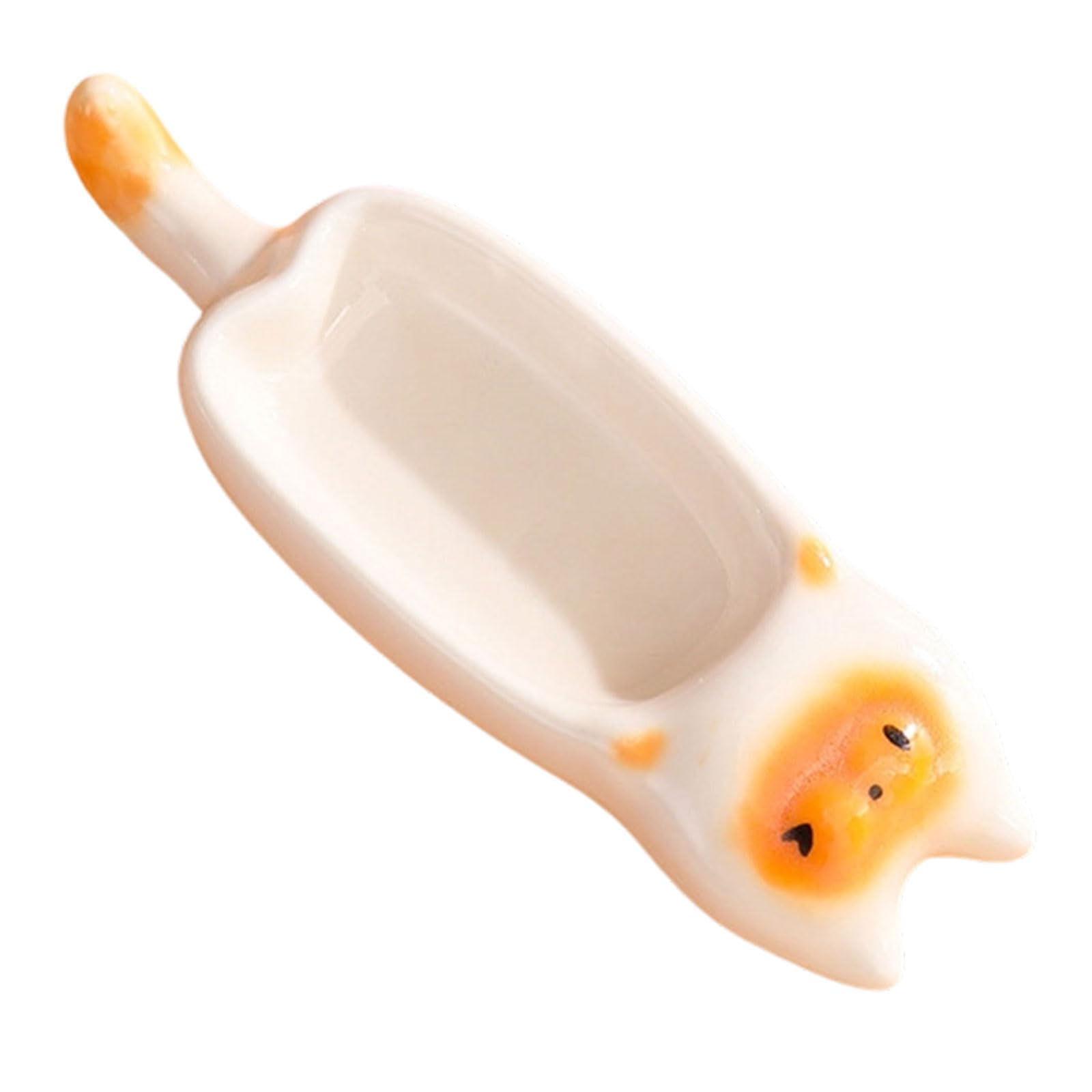 Kfwfuaee Miniature Felines Themed Condiment Tray for Sushi Dip and Chopsticks Creative Chopstick Owner