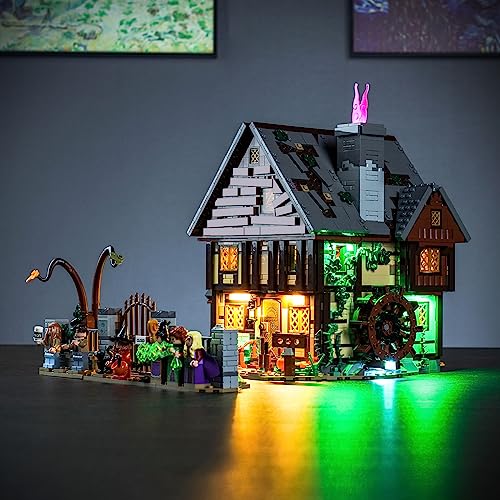 Led Light Kit for Lego Hocus Pocus Lighting Set for Lego 21341 Disney Hocus Pocus The Sanderson Sisters Cottage