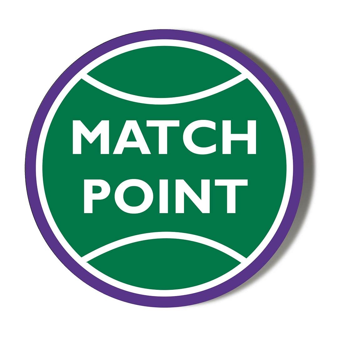 Gift Insanity White Tennis Ball - Match Point 45Mm Round Fridge Magnet