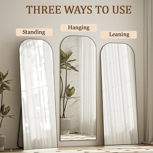 Image of Koonmi Full Length Mirror, 56 inchx21 inch Mirror Full Length with Stand