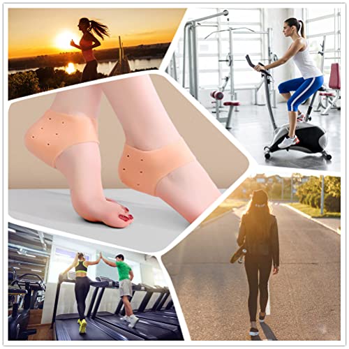 Image of ARIME ADDA Silicone Heel Protector Heel Cushion, Heel Pads,Gel Heel Cups for Plantar Fasciitis,Blister, Cracked Foot, Bone Spur Relief,Heel Pain, Achilles Tendinitis for Men & Women