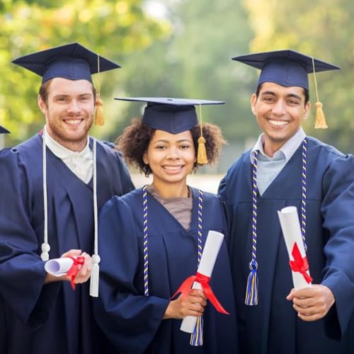 Image of Graduation Honor Cords Royal Blue and Gold Graduation Cords, 67 inch Long for Graduation Students