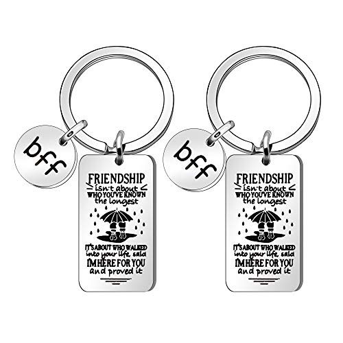 Preisvergleich Produktbild Maxforever Freundschafts-Geschenke, 2 Stück, BFF Schlüsselanhänger, das besondere Freundschaftsgeschenk für Ihre Freunde.
