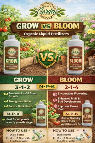 Fertilizante líquido orgánico Mission Fertilizer Bloom 2-1-4, 1 quart miniatura 2