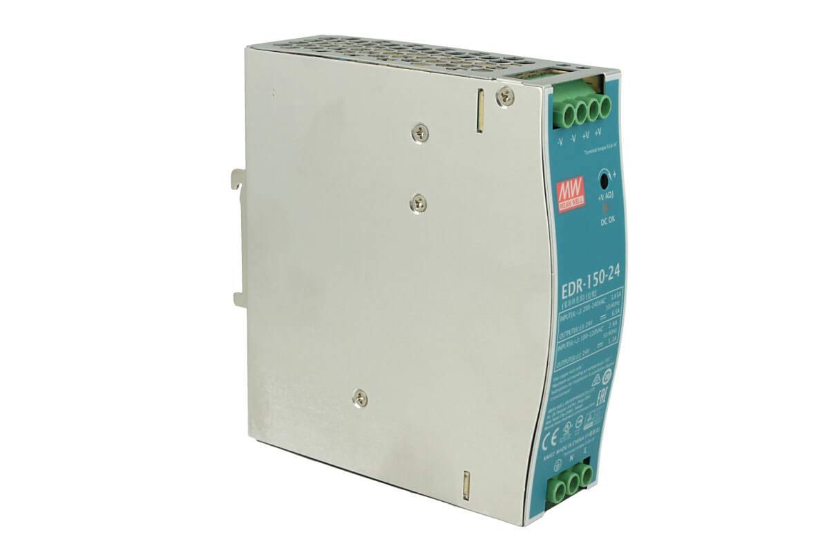 MeanWell EDR-150-24, Rotaia Industrial Trafo 24V 156W 6,5A Schiene DIN Rail Power Supply Universal