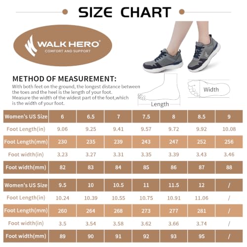 Image of Womens Walking Shoes, Arch Support Women Sneakers for Plantar Fasciitis