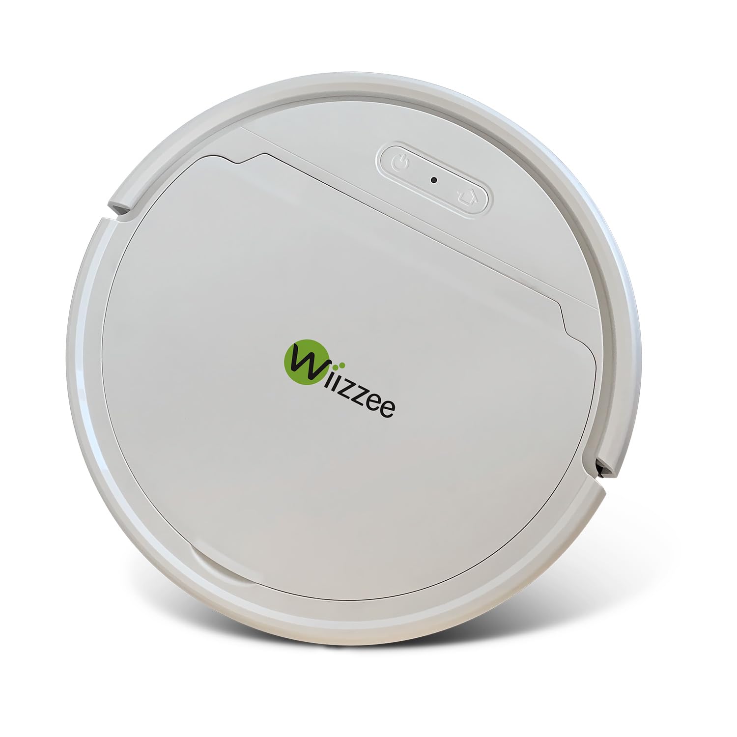 Wiizzee Robot Aspirador AR02, Delgado Silencioso WiFi Conectado con Tuya, 5 Modos de Limpieza, Autocarga, 90min Autonomía, Todos los Suelos Lisos, Sistema de Navegación Giroscópica