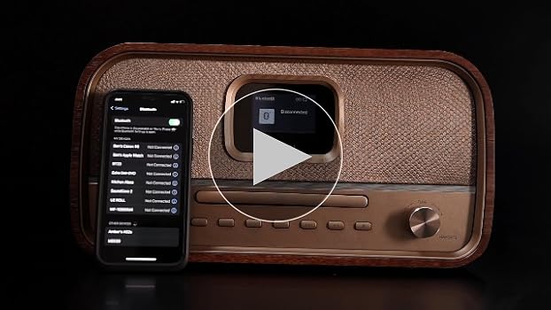 Sistema Hi-Fi Retro Roxel Amber - Lettore CD, DAB+, Bluetooth, 40W, Display A Colori