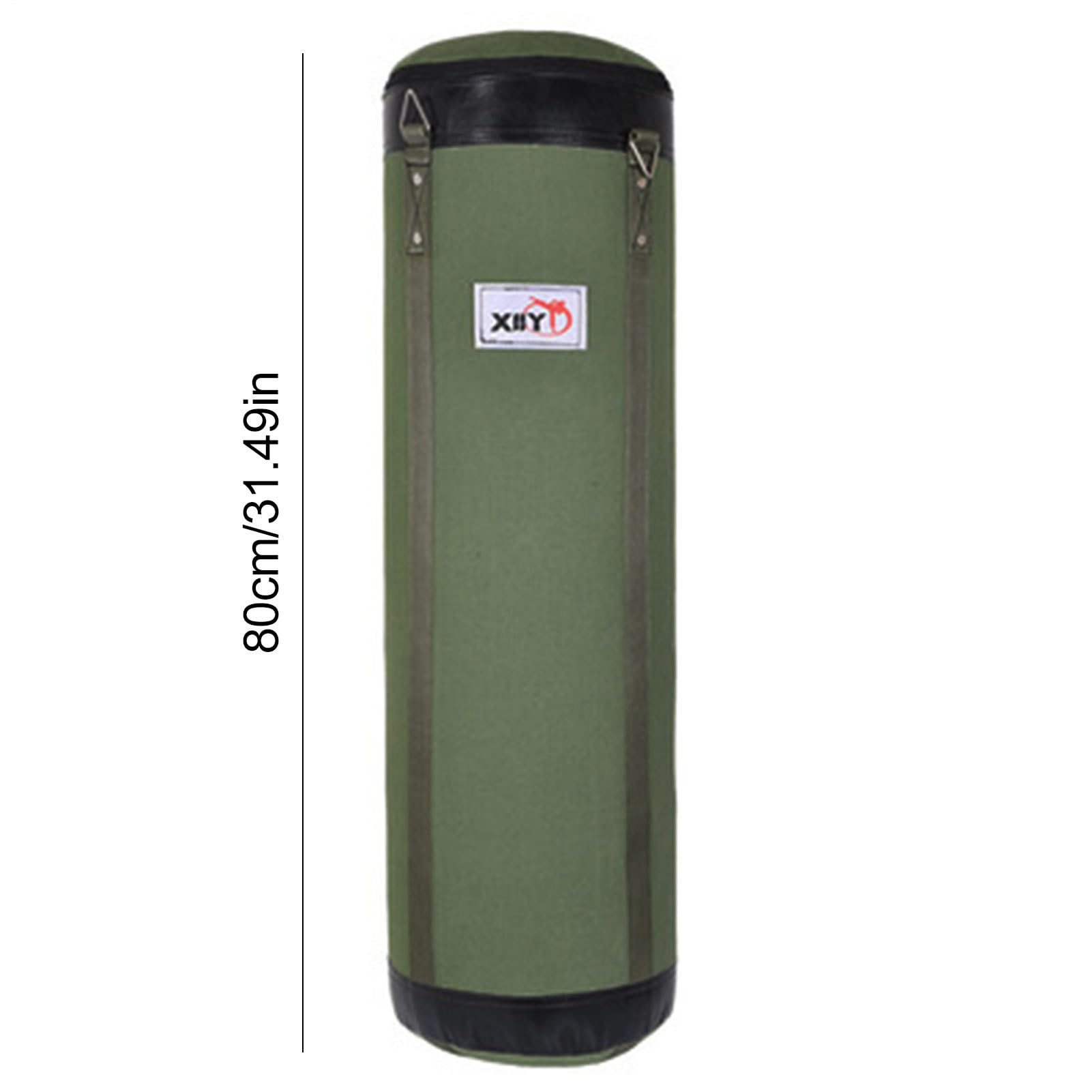 Sacco Da Boxe Vuoto Da Riempire - Sacco Da Boxe Robusto In Tela Da 60-120 Cm Con Catene | Girevole A 360°, Resistente E Durevole | Attrezzatura Da Allenamento Per Fitness, Kickboxing, Muay Thai, Sport