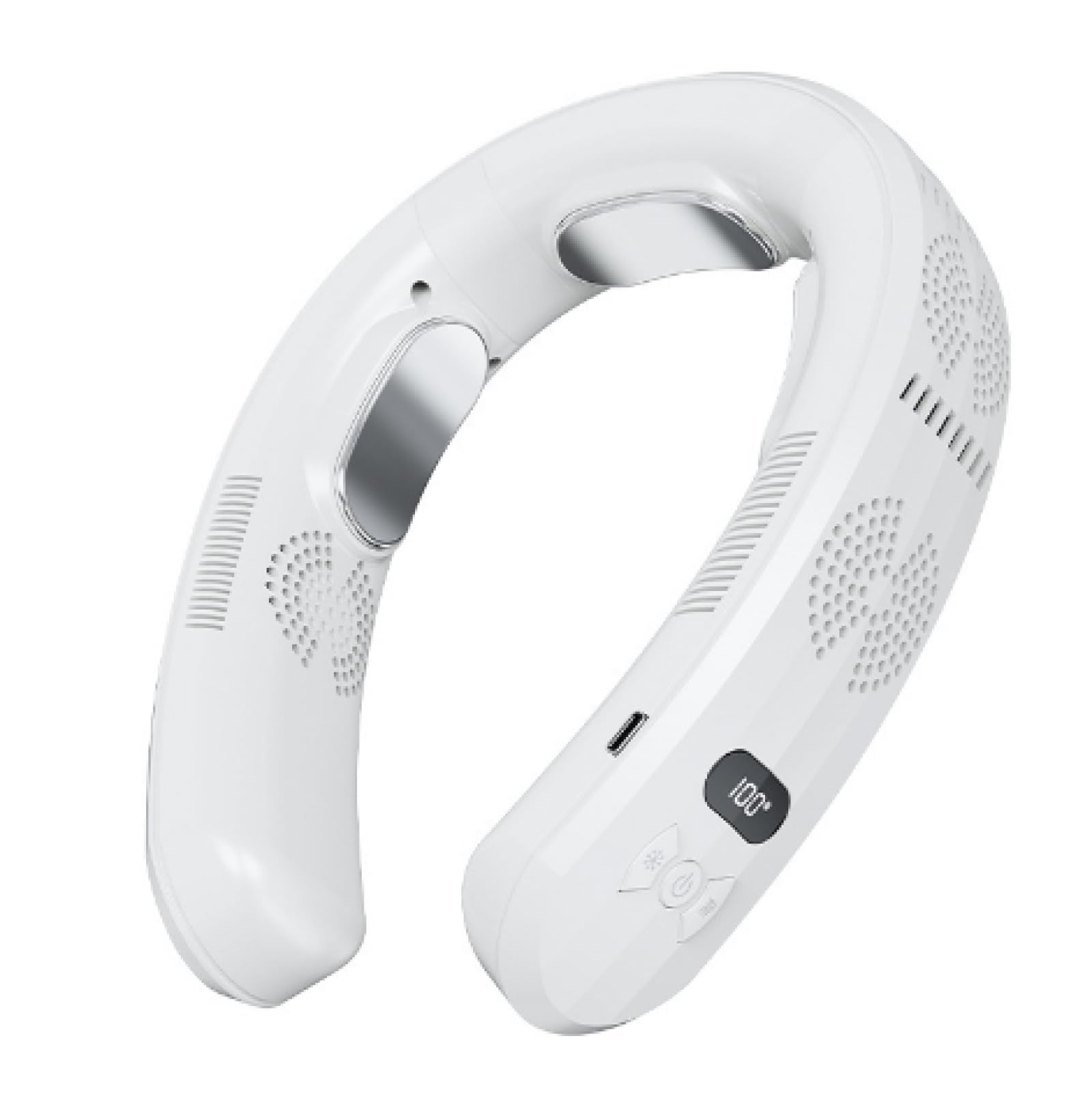 Ventilateur de cou portable semi-conducteur rechargeable et silencieux pour le sport