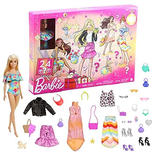 Barbie Day to Night Calendario de adviento de Navidad Muñeca con 24 accesorios sorpresa, ideal para regalo (Mattel GXD64) | Ya disponible en tu tienda friki favorita! En mundofriki.es! Barbie Day to Night Calendario de adviento de Navidad Muñeca con 24 accesorios sorpresa, ideal para regalo (Mattel GXD64) | Ya disponible en tu tienda friki favorita! En mundofriki.es!