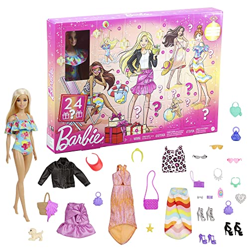 Barbie Day to Night Calendario de adviento de Navidad Muñeca con